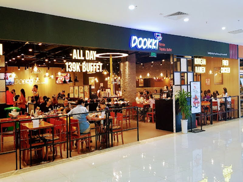 Dookki AEON Mall Hà Đông dễ tìm kiếm trong trung tâm thương mại
